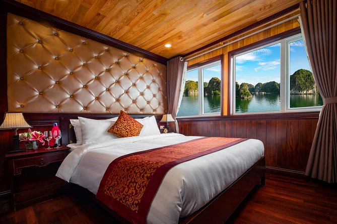 1 night Halong Bay Cruise-Titov Island,Surprise Cave,kayak,meals - Early morning views and coffee