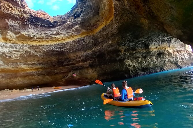 2-Hour Kayak through the Sea Caves of Benagil - Paddling along the Benagil cliffs