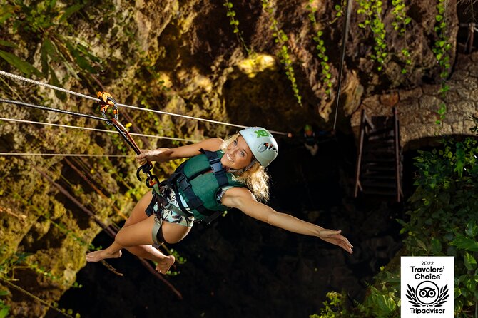 4-in-1 Cenote Tour Guided Experience with Breakfast, Lunch & Wine - K’aak’, the open cenote for floating