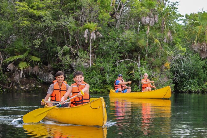4 Private Cenotes, Zip-Lines, Canoes & Mayan Village with Delicious Lunch - Key points at a glance