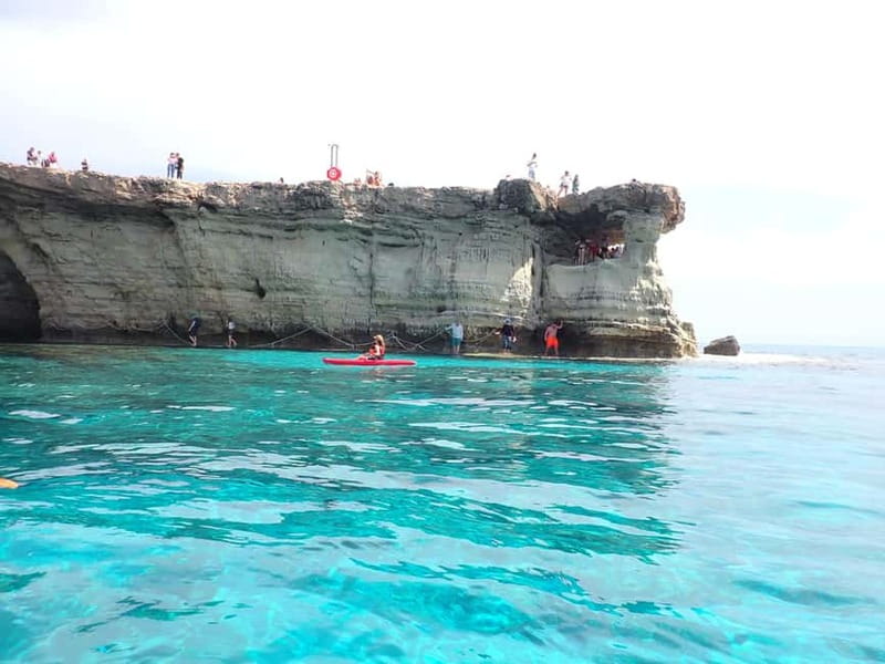 5-hour Cape Greco Caves kayaking + Snorkelling trip - Paddling toward the Sea Caves cove
