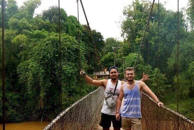 Afternoon tour by tuk tuk to bamboo train,bat cave,killing cave,countryside. - Kampong Pil Pagoda and the road through village life