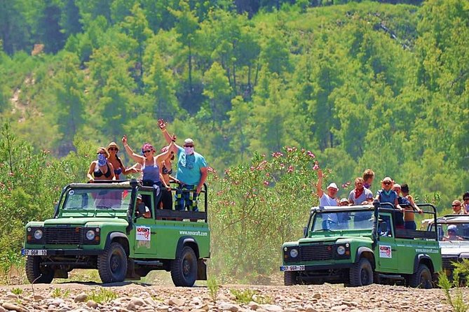 Alanya Jeep Safari with Dim River Lunch and Dim Cave - Water fights, music, and the open jeep ride