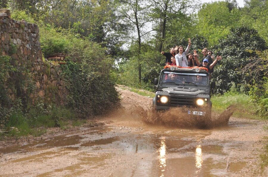 Alanya: Jeep Tour with Dim Cave, Waterfall with Dimcay Lunch - Off-road roads and countryside views