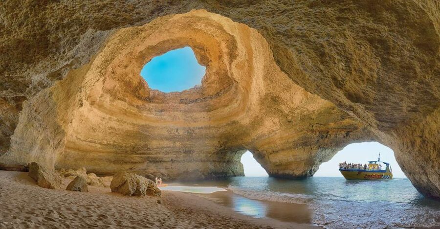 Albufeira: 2.5-Hour Benagil Caves & Dolphin Watching - The swim stop depends on the sea