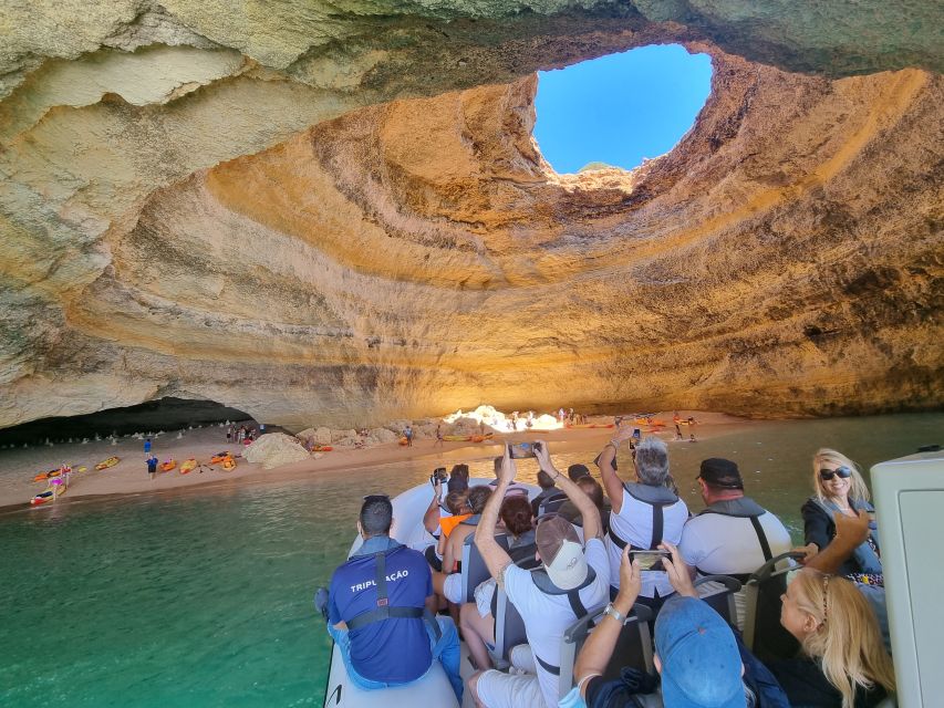 Albufeira: Benagil Cave and Dolphin Sightseeing Boat Cruise - Marinha Beach, One of the Algarve’s Classic Views