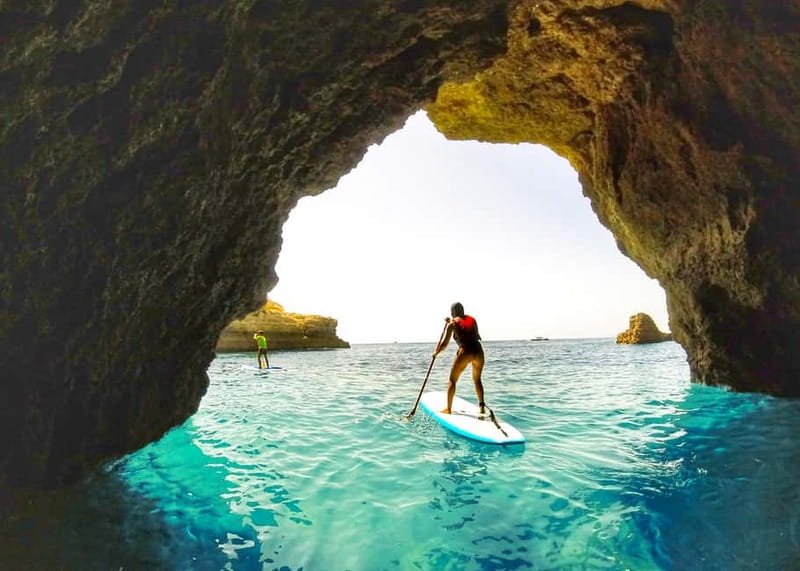 Albufeira: Caves and Beaches SUP Paddleboarding Tour - Key points at a glance