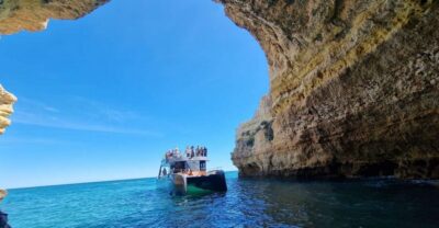 Albufeira: Coastline and Benagil Caves Tour by Catamaran