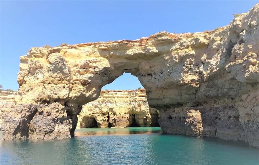 Albufeira: Dolphin Watching and Benagil Cave Boat Cruise - The Algarve cliffs, beaches, and Alfanzina Lighthouse