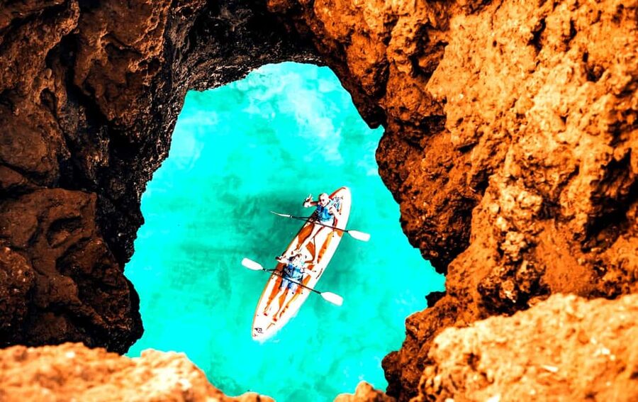 Albufeira: Hidden Beaches & Cliffs Guided Kayak Cave Tour - Key points to know before you paddle