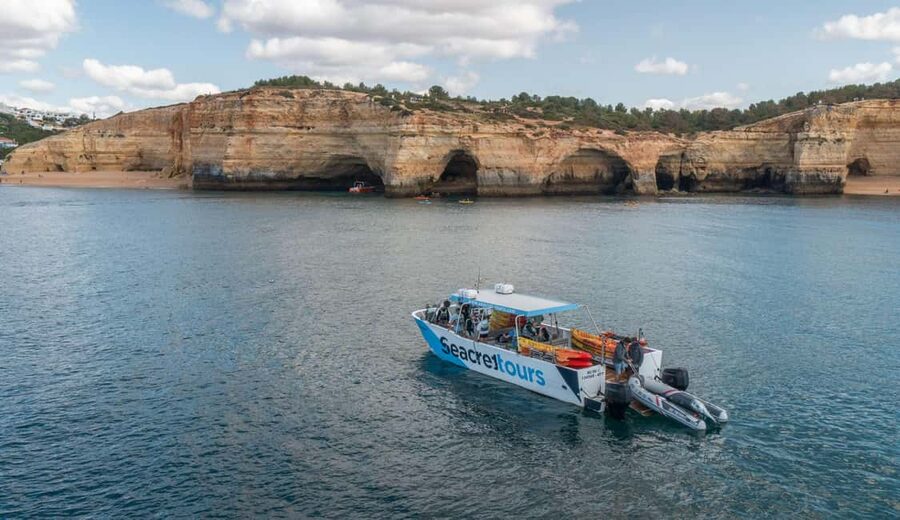 Albufeira Marina: Benagil Cave to Marinha Beach Kayak Tour - From Albufeira Marina to Benagil Cave