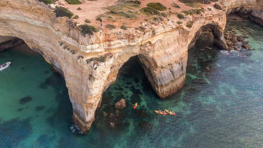 Albufeira Marina: Benagil Cave to Marinha Beach Kayak Tour - How demanding is the kayaking?