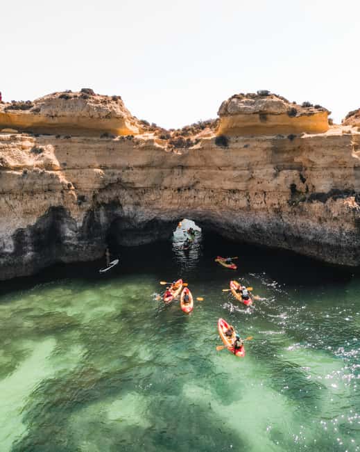 Albufeira: Secret Caves & Beaches Kayak Tour with Swim Stop - A close-up look at the São Rafael coast