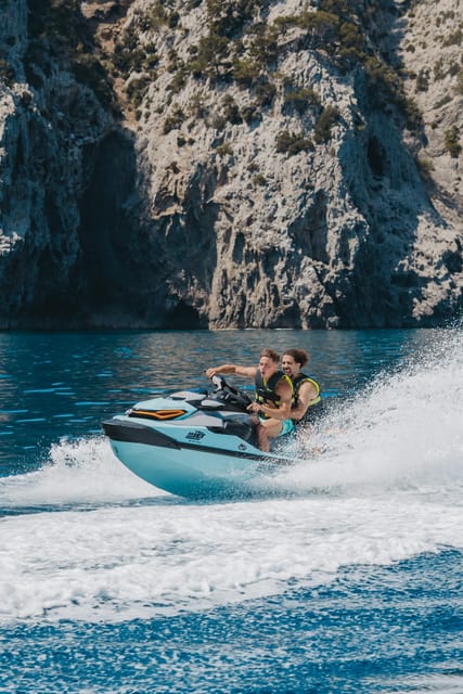 Alcudia: JetSki Tour Coll Baix beach & Caves (free Photos) - Free riding and the return to Alcudiamar