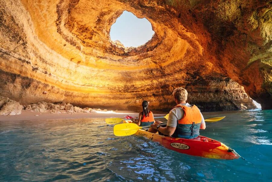 Algarve: Benagil Cave Sunrise Kayak Tour with Shower Use - Why sunrise makes Benagil Cave better