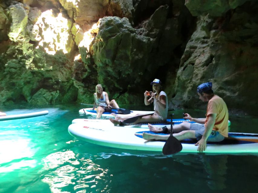 Algarve: Stand Up Paddle Tour w/ Snorkeling to Ingrina Caves - When the sea changes the plan