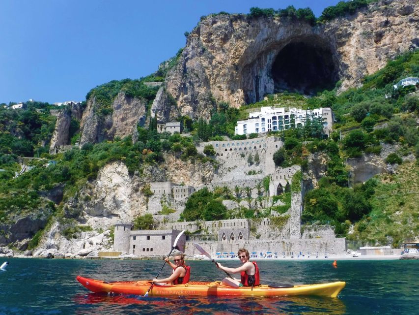 Amalfi Coast: Kayak Tour with Snorkeling and Grottoes Visit - Conca dei Marini, villas, and old watchtowers