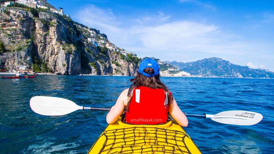 Amalfi Coast: Kayak Tour with Snorkeling and Grottoes Visit - Entering Runghetiello Grotto