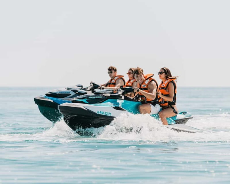 Andratx: Jet Ski Tour with Cave Visits and free Photos - Riding along the Andratx coast