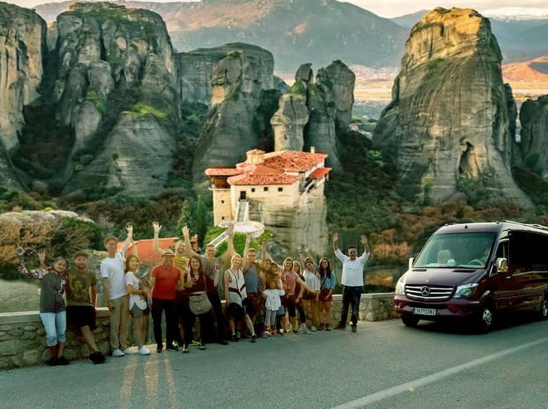 Athens: Meteora Monasteries Day Trip with Caves and Lunch - Seeing all eight monasteries from the road