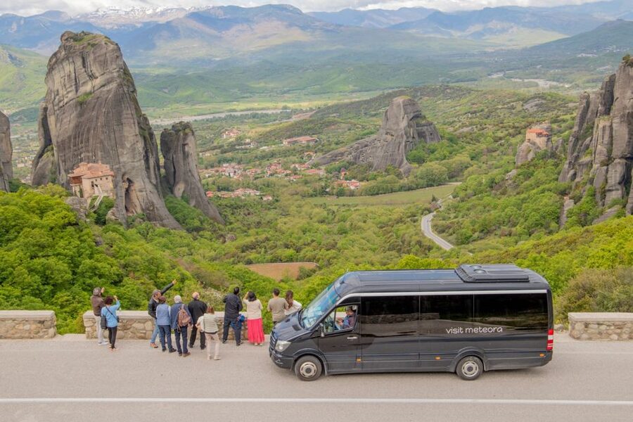 Athens to Meteora: Monasteries & Hidden Caves Bus Tour - Seeing all six monasteries from the road