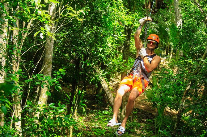 ATV Adventure, Interactive Bridges, Ziplines, Cenote and Lunch - The Honda ATV ride through the Maya forest