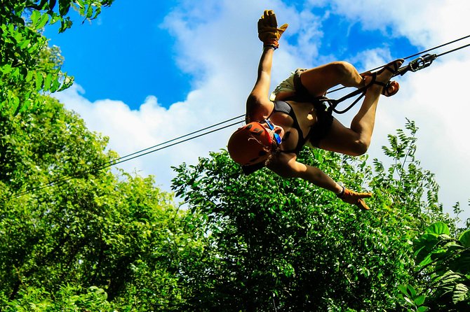 ATV Adventure, Interactive Bridges, Ziplines, Cenote and Lunch - Cenote Verde Lucero, the cool-water finish