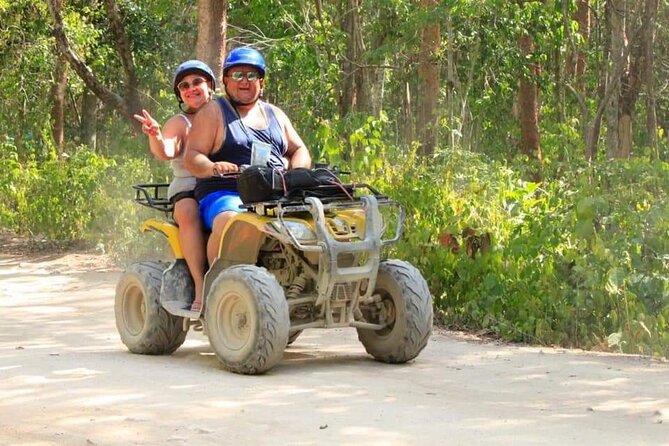 ATV Cenote and Zipline Sacred Jungle Expedition - Riding the ATVs through the Mayan jungle