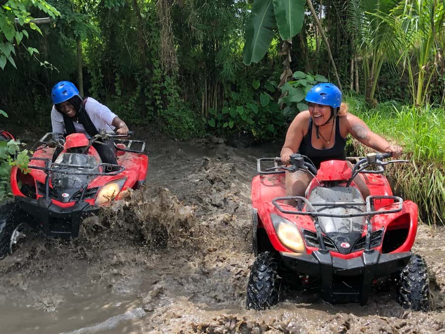 Bali: Ubud Gorilla Cave Track ATV & Waterfall Tour with Meal - The ATV route through rivers, paddies, and jungle