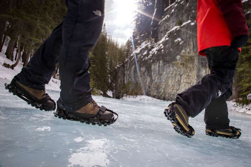 Banff: Grotto Canyon Icewalk - Finding the pictographs and learning the local story