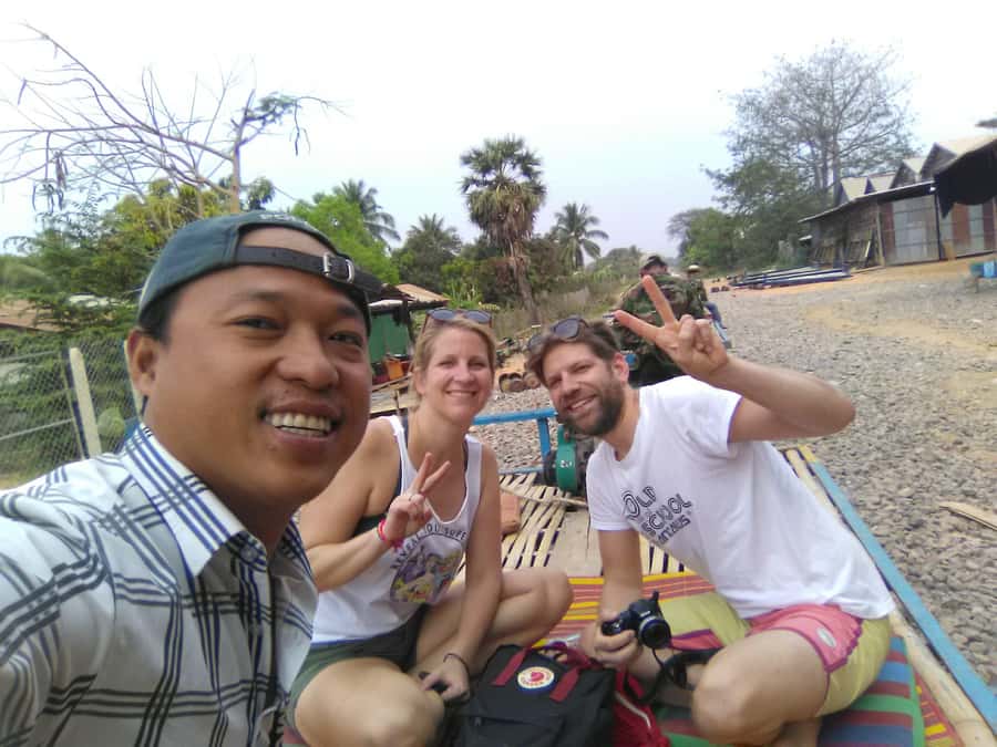 Battambang family tuktuk tour BambooTrain/Wat Banan/Bat cave - Wa Kor Village and the river bridges