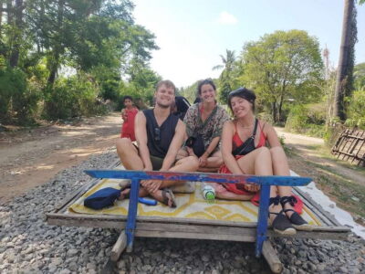 Battambang: Tuk-Tuk, Bamboo Train, Killing/Bat Caves, Sunset