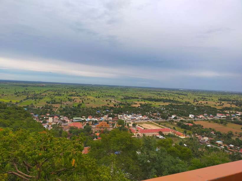 Battambang: Tuk-Tuk, Bamboo Train, Killing/Bat Caves, Sunset - Riding the original bamboo train