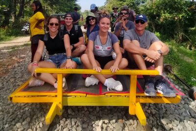 Battambang Tuk Tuk tour: Bambootrain, Killing & Bat Caves,Sunset
