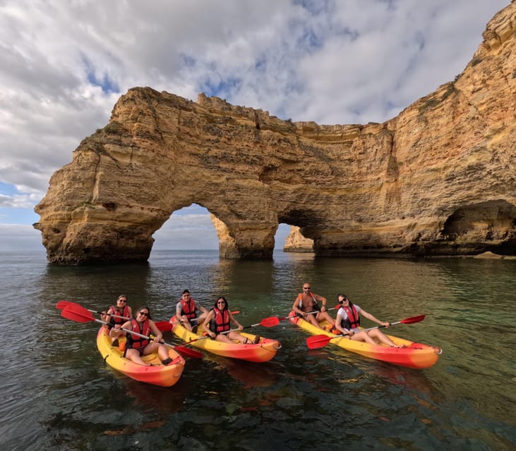 Benagil: 1:30Hour Kayak Rental with Private Parking - Praia da Marinha and the swimming break