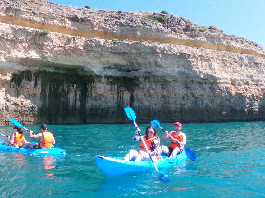 Benagil Beach: Benagil Cave highlights Kayaking (FREE FOTOS) - Paddling the Algarve cliffs