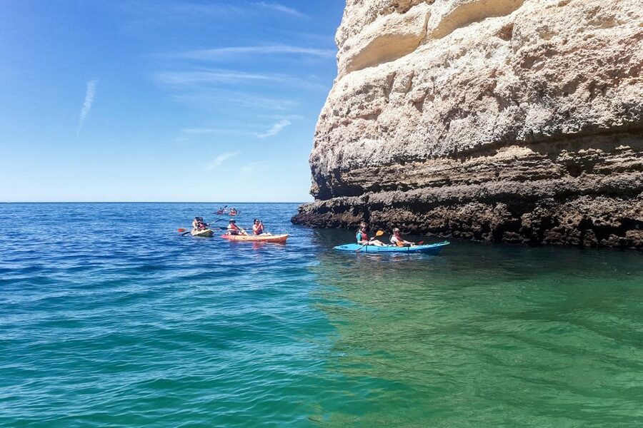 Benagil: Benagil Caves and Secret Spots Guided Kayaking Tour - The value of $34