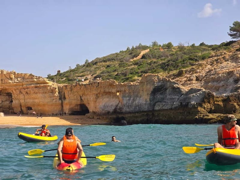 Benagil: Benagil Caves Guided Kayak Tour - Benagil Cave from the water