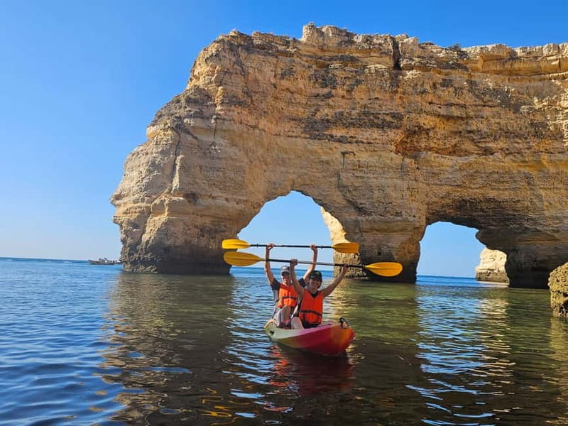 Benagil Cave: Guided Kayak Tour with Caves and Cliffs - Benagil Cave from the right angle