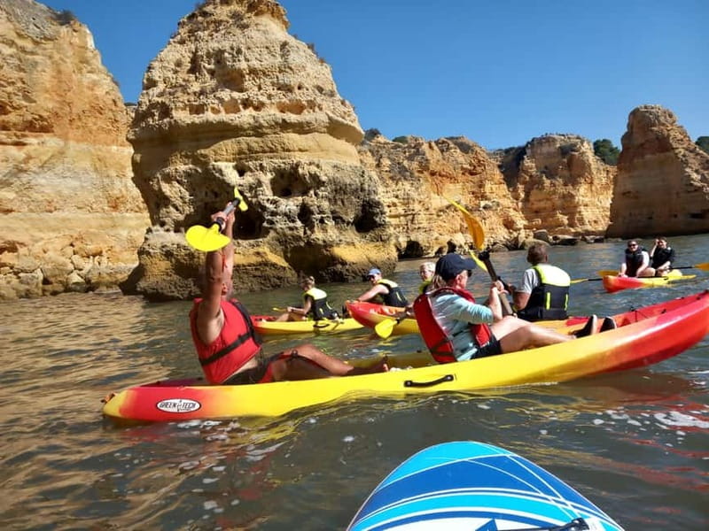 Benagil Cave: Guided Kayak Tour with Caves and Cliffs - About 90 minutes on the Algarve water