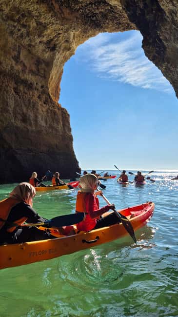 Benagil: Caves, Beaches, and Secret Spots Guided Kayak Tour - How hard is the two-hour tour?