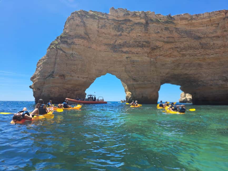 Benagil: Caves & Wild Beaches Tour w/ Local Guide, 4K Photos - Paddling from a quiet Algarve beach