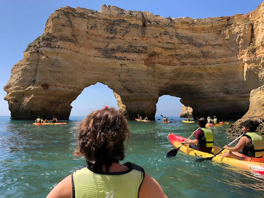 Benagil: Kayak Tour to Benagil Caves – Small Group - Swimming near Praia da Marinha