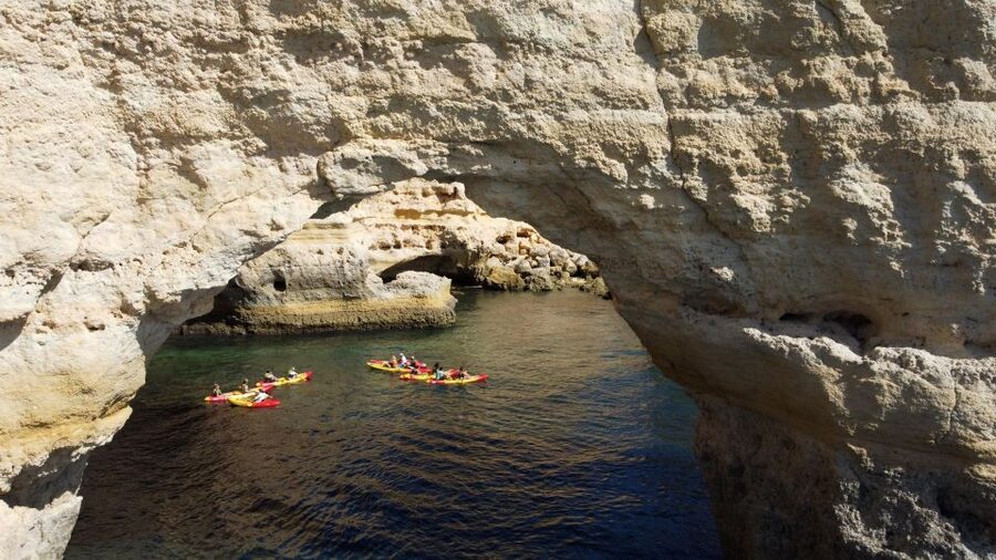 Benagil: Kayaking Adventure in Benagil Caves & Marinha Beach - Paddling the Algarve coast