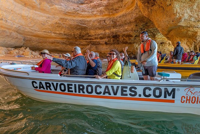Benagil Long Boat tour (From Carvoeiro to Praia da Marinha) - From Carvoeiro Beach into the Algarve’s cave country