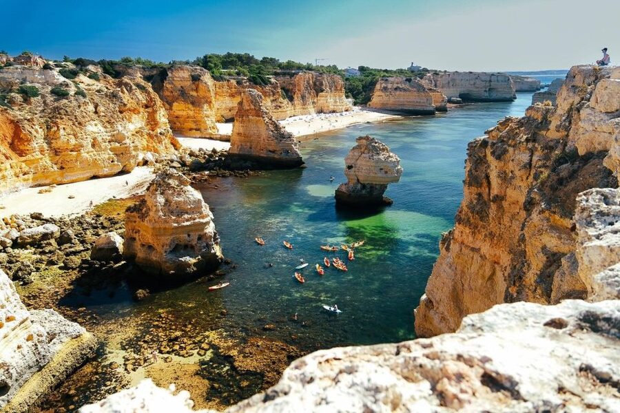 Benagil: Sunrise kayak tour Benagil caves and secret spots - Benagil Cave is best seen from the water