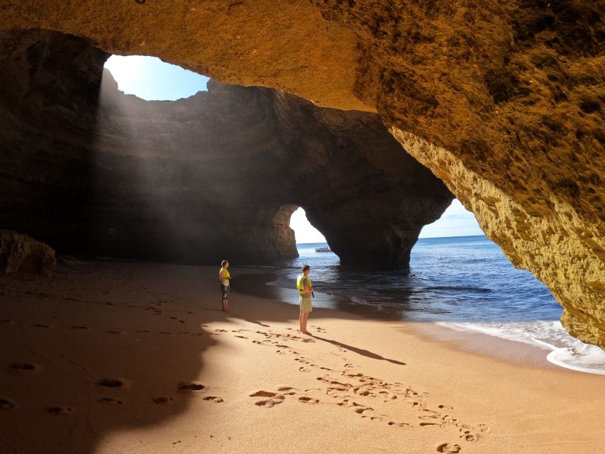 Benagil: Sunrise kayak tour Benagil caves and secret spots - Praia da Marinha adds a second coastal highlight