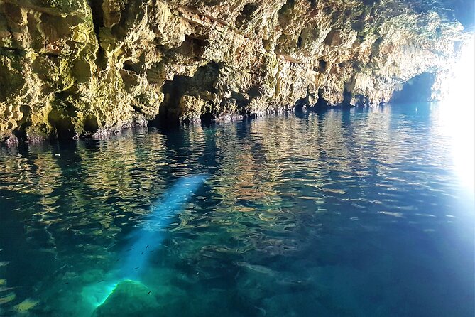 Blue cave group tour with swimming and snorkelling from Hvar - Palmizana, lunch, and the human side of the day
