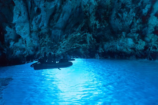 Blue cave & Hvar, 5 islands speed boat tour with unique boats from Split - Stiniva Cove, best seen from the water