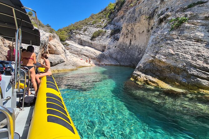 Blue cave & Hvar, 5 islands speed boat tour with unique boats from Split - Budikovac Island and the best swim of the day